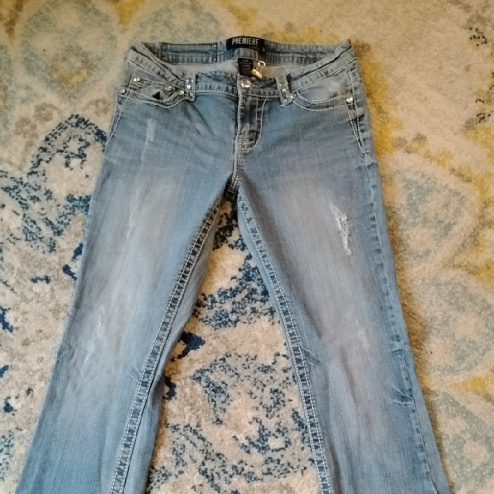 Premier Women's Light Blue Boot Cut Jeans